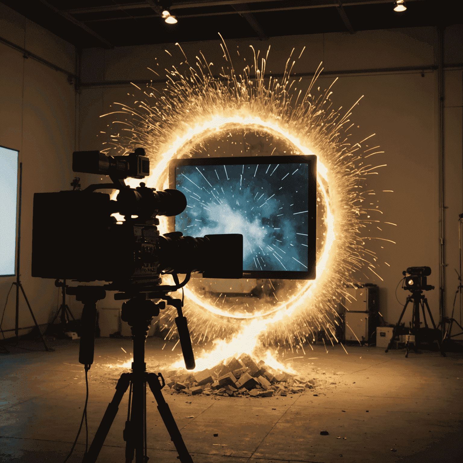 Demonstration of various visual effects being applied to a video clip